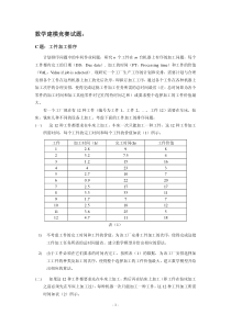 数学建模(工件加工排序)