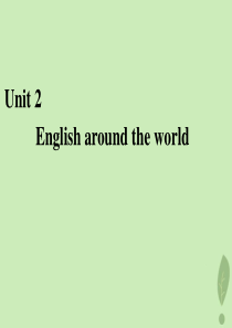 2020版高中英语 Unit 2 English around the world Section 