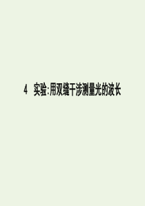 2020版高中物理 第十三章 4 实验 用双缝干涉测量光的波长课件 新人教版选修3-4