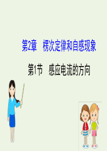 2020版高中物理 第2章 楞次定律和自感现象 1 感应电流的方向课件 鲁科版选修3-2