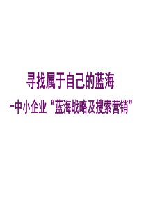 寻找属于自己的蓝海《蓝海战略本土化实践》