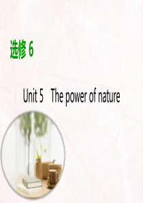 2020版高考英语大一轮复习 Unit 5 The power of nature课件 新人教版选修