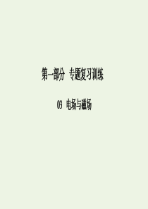 2020版高考物理二轮复习 第一部分 专题复习训练 3-8 带电粒子在磁场中的运动课件