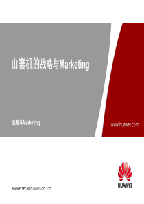 山寨机的战略与Marketing