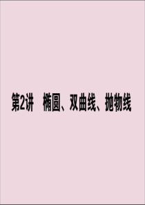 2020版高考数学大二轮复习 6.2 椭圆、双曲线、抛物线课件 文