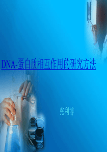 DNA-蛋白质的相互作用(精)