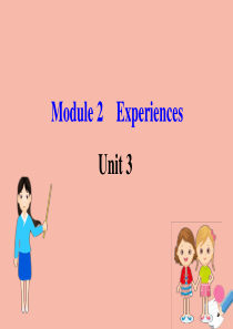 2020版八年级英语下册 Module 2 Experiences Unit 3 Language 