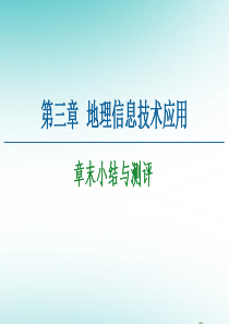 2020-2021学年高中地理 第3章 地理信息技术应用章末小结与测评课件 湘教版必修3