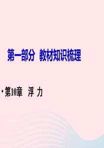 2019中考物理 第10章 浮力复习课件 新人教版