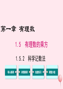 2019秋七年级数学上册 第一章 有理数1.5 有理数的乘方1.5.2 科学记数法教学课件（新版）新