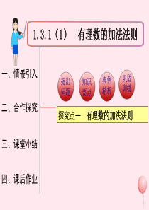 2019秋七年级数学上册 第一章 有理数1.3 有理数的加减法1.3.1 有理数的加法第1课时 有理