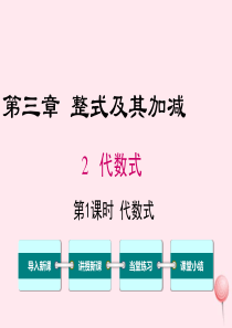 2019秋七年级数学上册 第三章 整式及其加减 3.2 代数式第1课时 代数式教学课件（新版）北师大