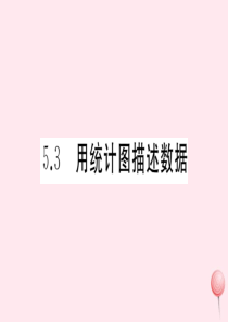 2019秋七年级数学上册 第5章 数据的收集与整理 5.3 用统计图描述数据习题课件（新版）沪科版