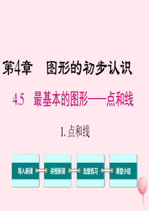 2019秋七年级数学上册 第4章 图形的初步认识 4.5 最基本的图形——点和线1 点和线教学课件（