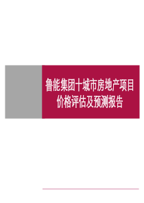 鲁能集团十城市房地产项目价格评估及预测报告