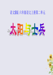 2019秋六年级语文上册 第二单元 10 太阳与士兵教学课件 语文S版