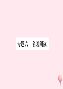 2019秋九年级语文上册 期末专题复习6 名著阅读习题课件 新人教版