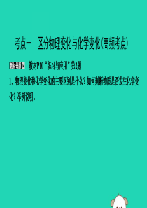 2019秋九年级化学上册 第一单元 走进化学世界本单元复习课导学课件 （新版）新人教版