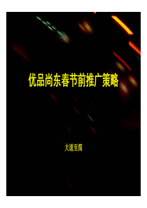 成都优品尚东春节前推广策略_101P