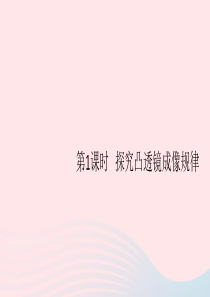 2019秋八年级物理上册 3.6 探究凸透镜成像规律 第1课时 探究凸透镜成像规律习题课件（新版）粤