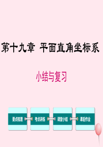 2019秋八年级数学下册 第十九章 平面直角坐标系小结与复习教学课件（新版）冀教版