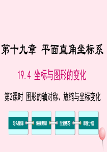 2019秋八年级数学下册 第十九章 平面直角坐标系 19.4 坐标与图形的变化 第2课时 图形的轴对