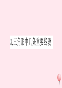 2019秋八年级数学上册 第13章 三角形中的边角关系、命题与证明13.1 三角形中的边角关系3 三