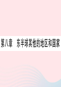 2019七年级地理下册 第八章 东半球其他的地区和国家习题课件 （新版）新人教版