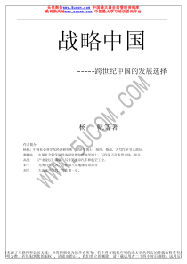 战略中国（推荐PDF259）