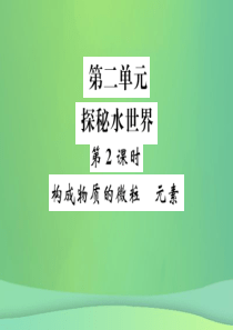 2019年中考化学总复习 教材考点梳理 第二单元 探秘水世界 第2课时 构成物质的微粒 元素课件 鲁