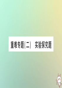 2019年中考化学准点备考复习 重难专题（2）实验探究题课件 新人教版