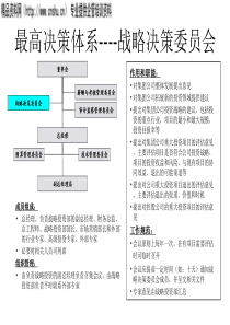 战略决策委员会部门职责