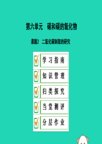 2019年秋九年级化学上册 第六单元 碳和碳的氧化物 课题2 二氧化碳制取的研究课件 （新版）新人教