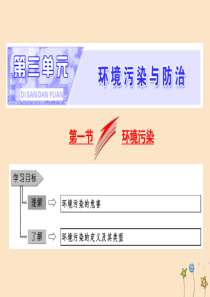 2019年高中地理 第三单元 环境污染与防治 第一节 环境污染课件 鲁教版选修6