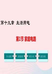 2019年春九年级物理全册 第十九章 第1节 家庭电路课件 （新版）新人教版