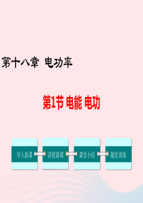 2019年春九年级物理全册 第十八章 第1节 电能 电功课件 （新版）新人教版