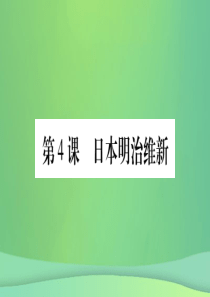 2019年春九年级历史下册 第一单元 殖民地人民的反抗与资本主义制度的扩展 第4课 日本明治维新预习