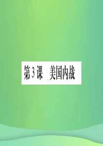 2019年春九年级历史下册 第一单元 殖民地人民的反抗与资本主义制度的扩展 第3课 美国内战预习课件