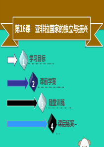 2019年春九年级历史下册 第五单元 第16课 亚非拉国家的独立与振兴同步课件 中图版