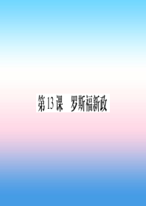 2019年春九年级历史下册 第四单元 经济危机和第二次世界大战 第13课 罗斯福新政预习课件 新人教