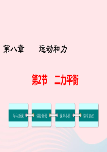 2019年春八年级物理下册 第八章 第2节 二力平衡课件 （新版）新人教版