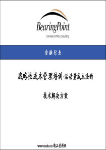 战略性成本管理培训-活动量成本法的技术解决方案(ppt 29)