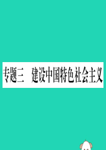 2019年春八年级历史下册 热点专项突破篇 专题三 建设中国特色社会主义习题课件 新人教版