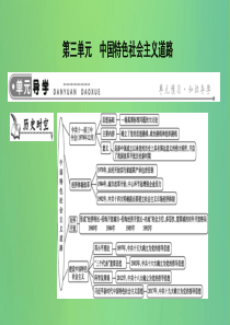 2019年春八年级历史下册 第三单元 中国特色社会主义道路导学课件 新人教版