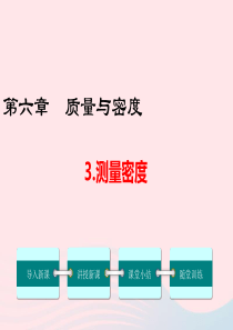 2019年八年级物理上册 6.3 测量密度课件 （新版）教科版