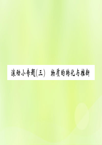 2019届九年级化学下册 第十一单元 盐 化肥 滚动小专题（三）物质的转化与推断复习课件 （新版）新