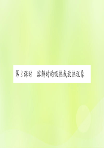 2019届九年级化学下册 第九单元 溶液 课题1 第2课时 溶解时的吸热或放热现象复习课件 （新版）