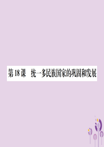 2019春七年级历史下册 第三单元 明清时期 统一多民族国家的巩固和发展 第18课 统一多民族国家的