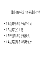 战略的企业观与企业战略管理gxf