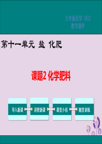 2019春九年级化学下册 第十一单元 盐 化肥 课题2 化学肥料教学课件 （新版）新人教版